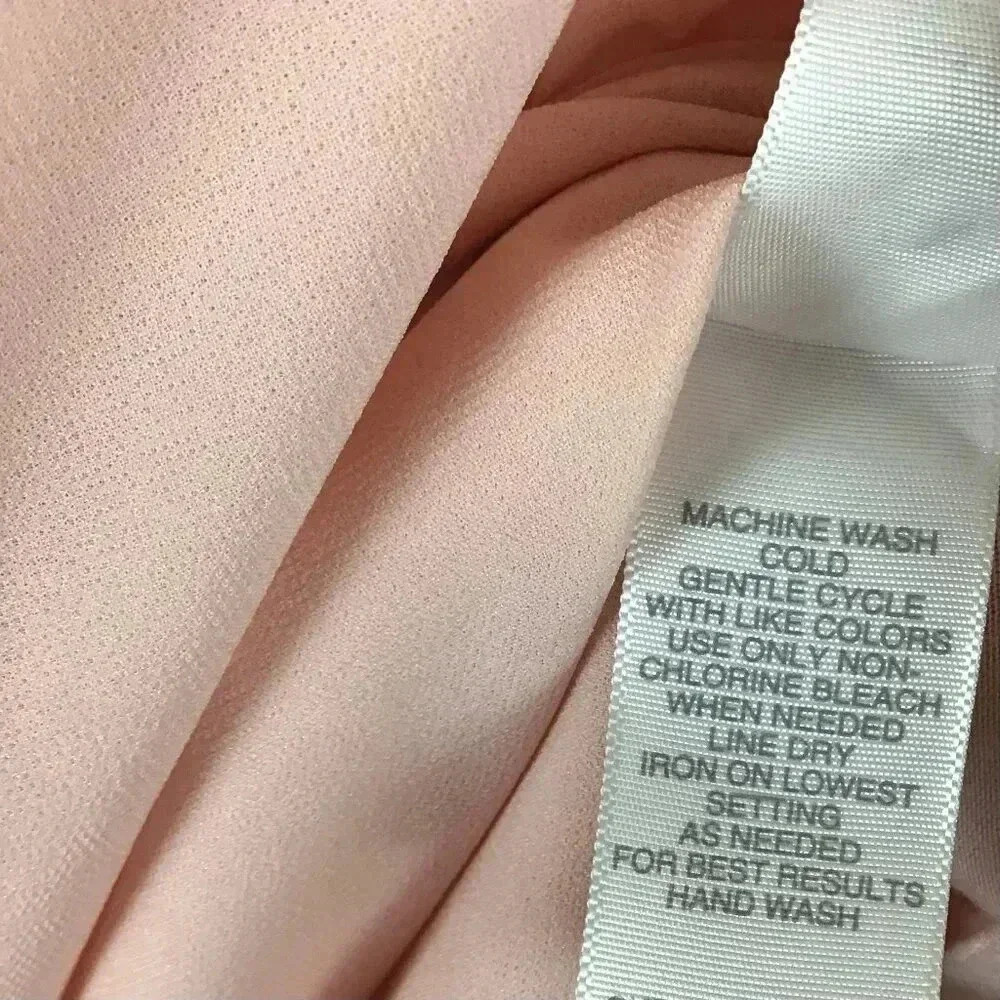 Bisou Bisou Michele Bohbot Blush Pink Wraparound Bubble Hem Top Puff Sleeves 3X - Picture 12 of 12